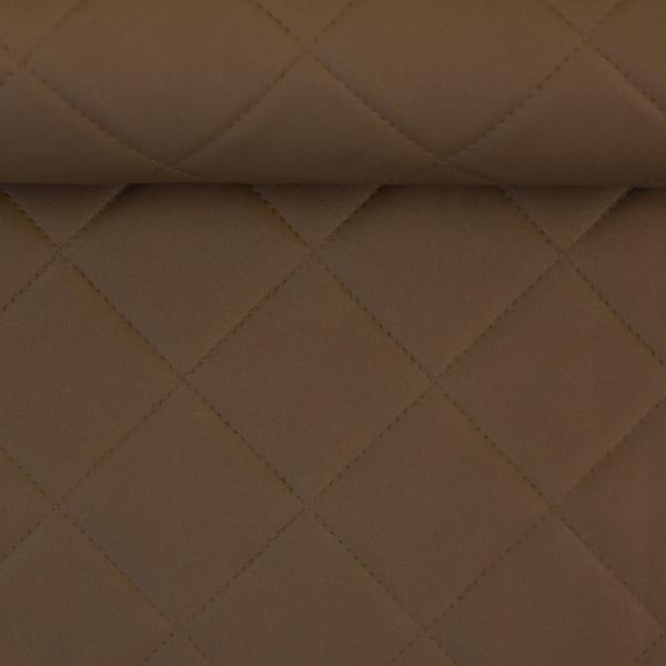 Kunstleder Debbie in Steppoptik Hellbraun von Swafing